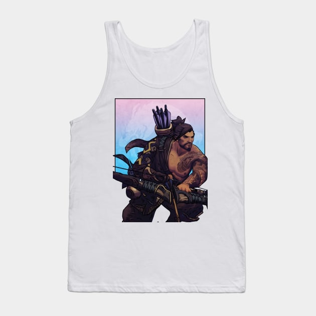 Overwatch - Hanzo Tank Top by LiamShaw